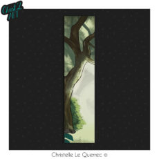 Arbre marque-page illustré Christ'L art Christelle Le Querrec