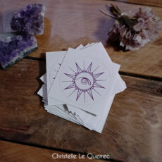 Sticker livre oracle intuition Christelle Le Querrec Christ'l Art